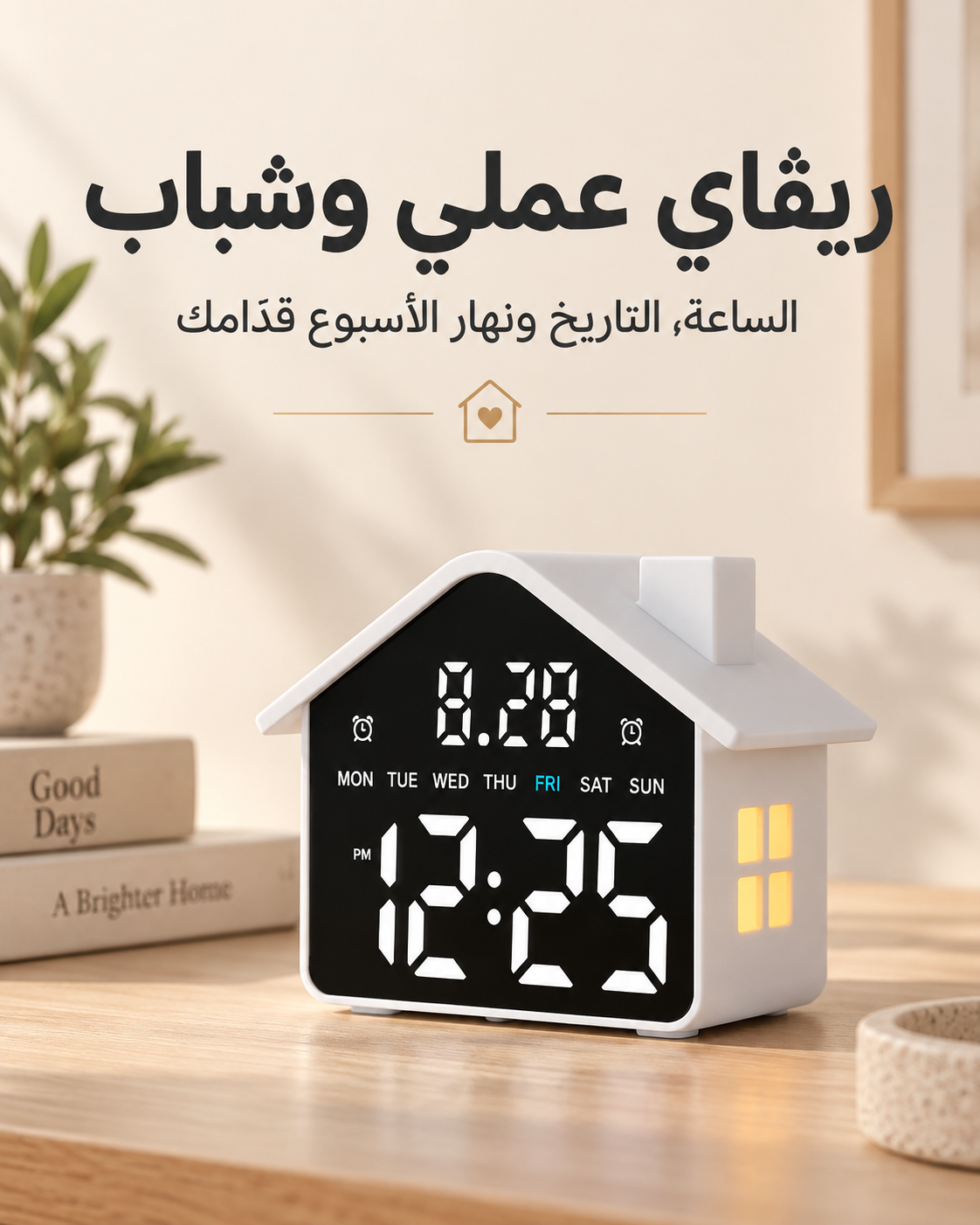 Réveil Maison LED - منبّه على شكل منزل 🏠⏰✨