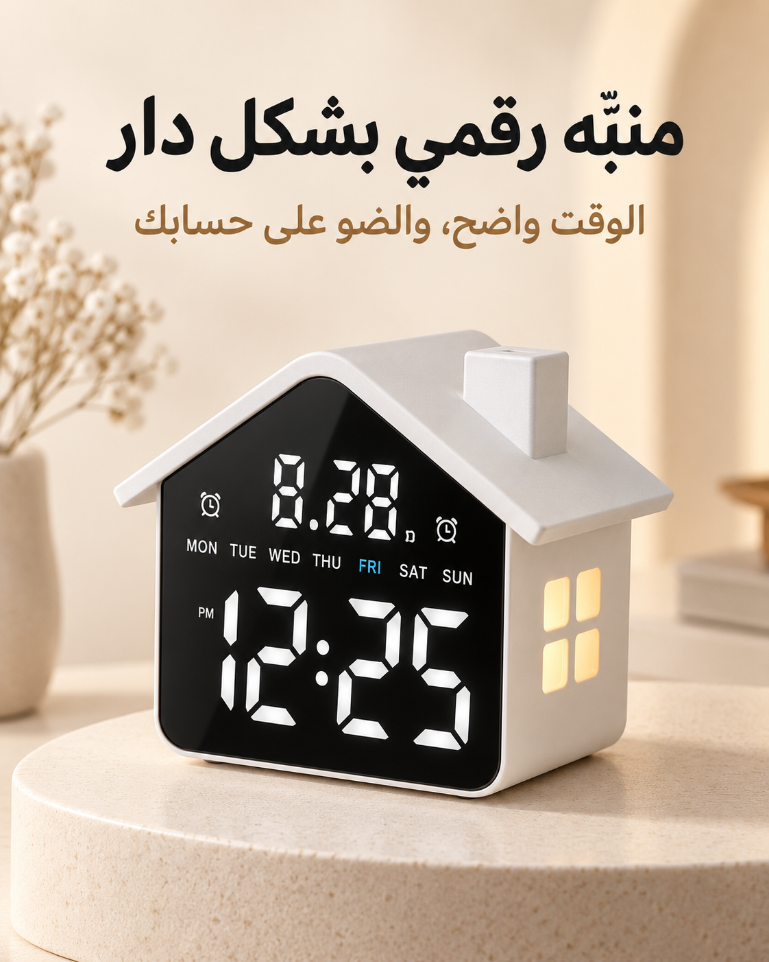 Réveil Maison LED - منبّه على شكل منزل 🏠⏰✨